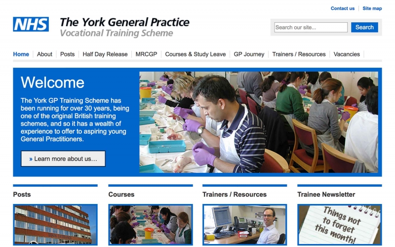 Click to visit NHS - York GPVTS